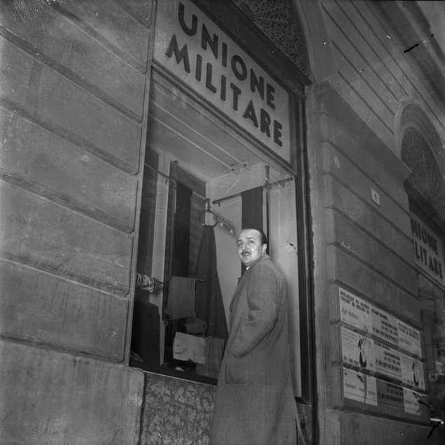 Renzo Renzi during the military proceedings