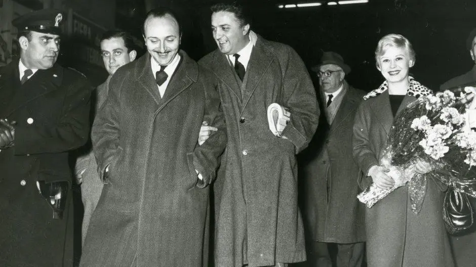 Renzo Renzi and Federico Fellini together